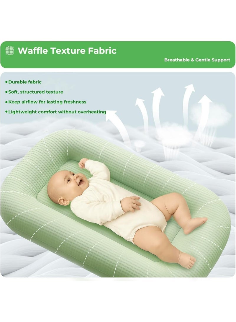 Bukela Newborn Baby Lounger Breathable Detachable Sleeping Cushion Bed Multifunctional Pods Portable Crib for Bedroom or Travel Infants Lounger - Image 3