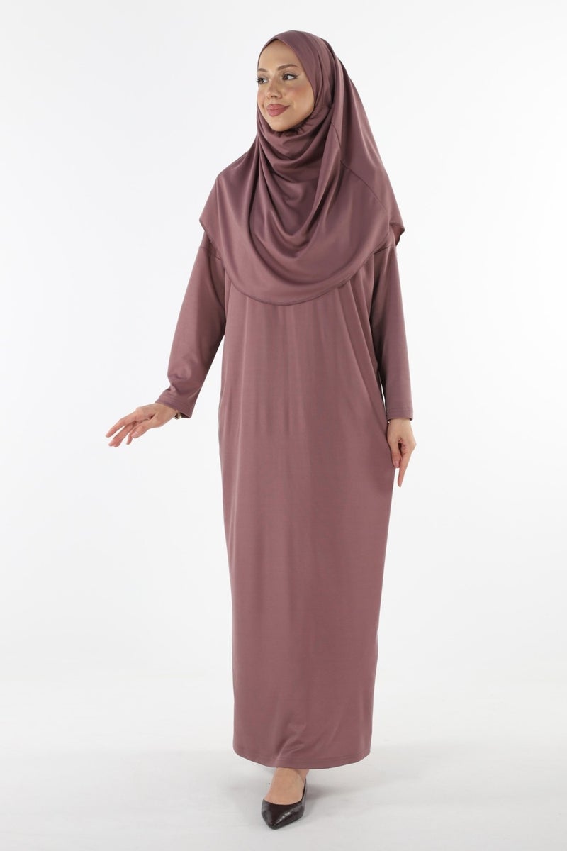 Plistre 2133_One Piece Non-Slip Headscarf Prayer Hijab Dress  - Image 1