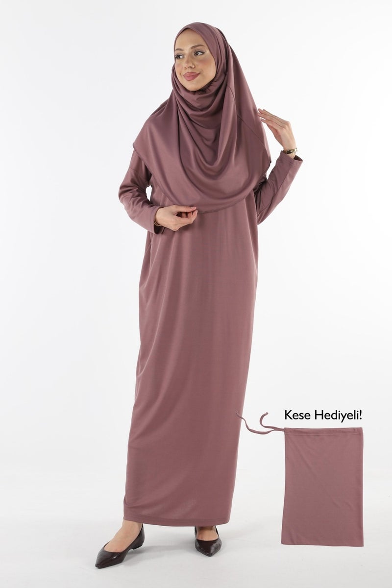 Plistre 2133_One Piece Non-Slip Headscarf Prayer Hijab Dress  - Image 2