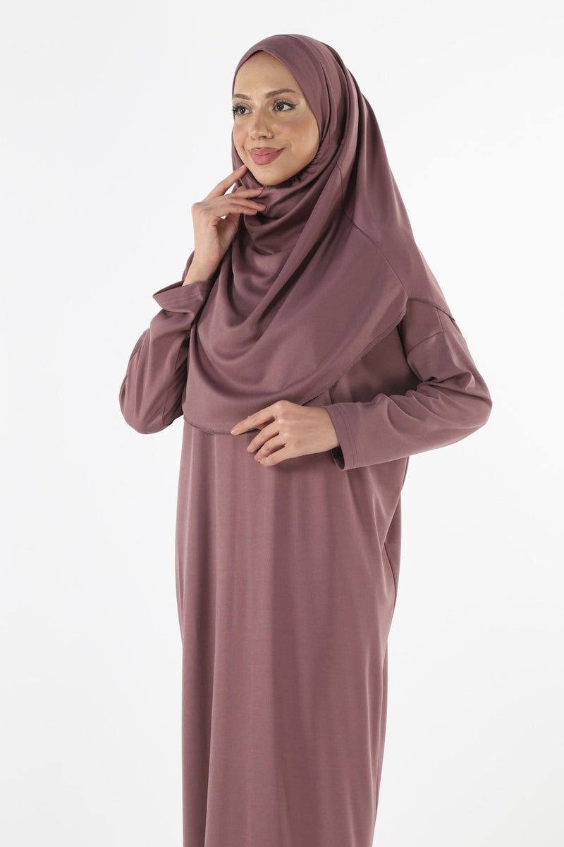 Plistre 2133_One Piece Non-Slip Headscarf Prayer Hijab Dress  - Image 4