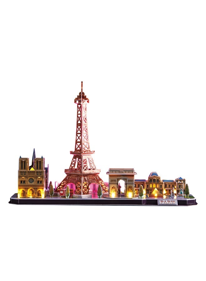 CubicFun City Line Paris 3D Led Puzzle 115pcs - Image 2