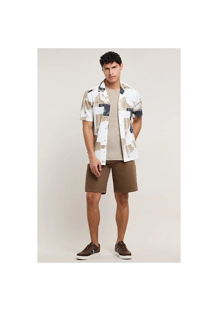 R&b Textured T-Shirt with Crew Neck and Short Sleeves