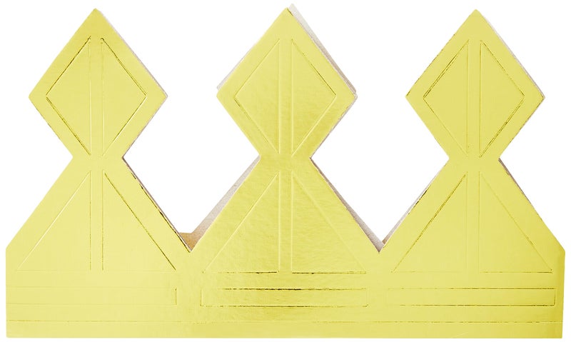 Unique Elegant Happy Birthday Gold Paper Crown  8 x 45 1 Pc  Sturdy  Comfortable Design  Perfect for Celebrating Birthdays in Style