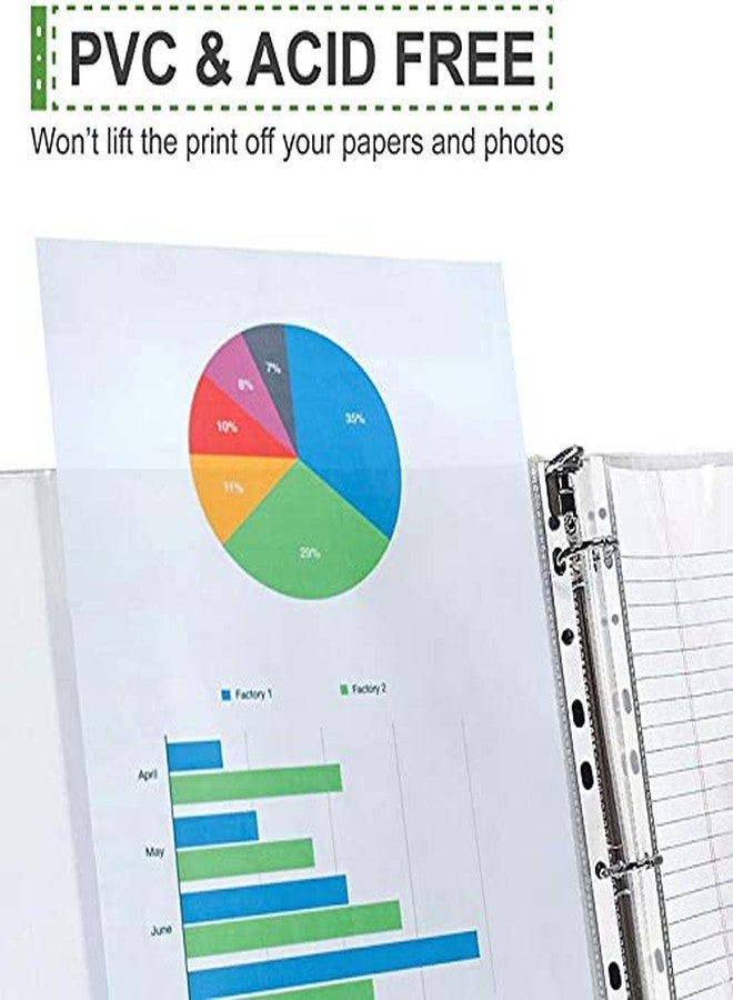LRS A4 Sheet Protectors - 200 Micron, Pack of 50 | Heavy Duty Transparent Document Sleeves | 11-Hole Punched, Top-Loading | Waterproof, Acid-Free, Archival Safe for Certificates & Files - Image 5