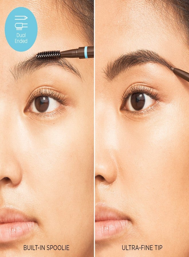 JOAH Eyebrow Pencil - Brow Down To Me Precision Brow Pencil with Built-In Spoolie Brush for Flawless Brows, Warm Medium Brown - Image 2