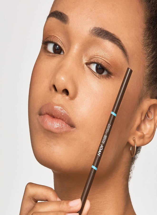 JOAH Eyebrow Pencil - Brow Down To Me Precision Brow Pencil with Built-In Spoolie Brush for Flawless Brows, Warm Medium Brown - Image 3