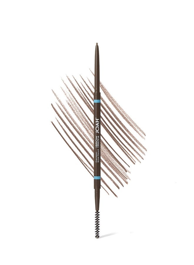 JOAH Eyebrow Pencil - Brow Down To Me Precision Brow Pencil with Built-In Spoolie Brush for Flawless Brows, Warm Medium Brown - Image 1