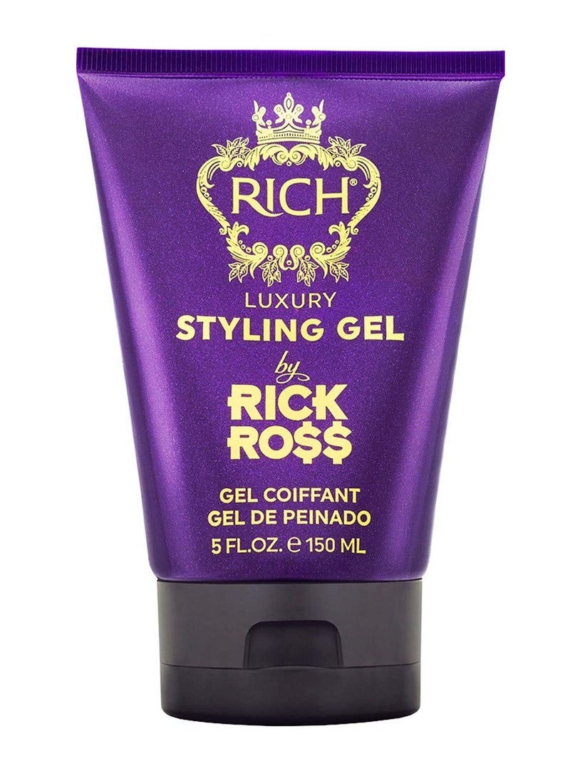 RICH by Rick Ross Luxury Styling Gel for Men with All Hair Types - Rejuvenating & Smoothing - Tames Frizz & Adds Shine - Medium hold, Glossy Finish, 5 Fl oz - pzsku/Z774BBD07DCF0F525BC0AZ/45/_/1739539981/8f22e1f9-53a9-4937-8ddd-528f6b058157