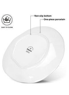 Fissman Set of 2 Dinner Plates 21cm Galactica, Porcelain Plate For Serving, Main Courses And Meals, Microwave, Oven, and Dishwasher Safe, Scratch Resistant, Kitchen Tableware  - Image 3