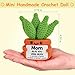 GiftMark Gifts for Mom Mothers Day Decor Positive Crochet Aloe Vera Emotional Crochet Plant Handmade Presents for Birthday Mama Mothers Stocking Stuffers - Image 4