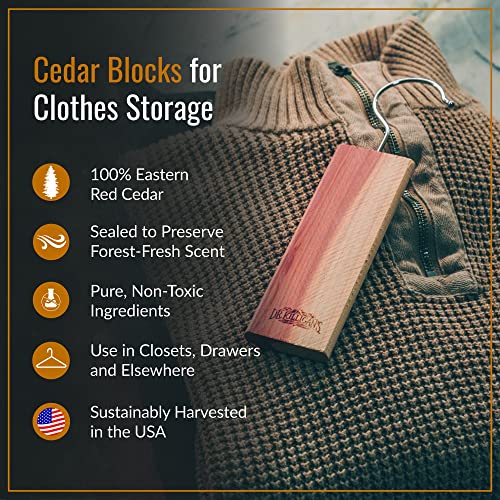 Dr. Killigan's Cedarwood Planks - Cedar Blocks for Clothes Storage, Great Alternative to Moth Balls for Closet, Drawer Deodorizer, Sustainably Harvested in USA (10-Pack) - Image 2