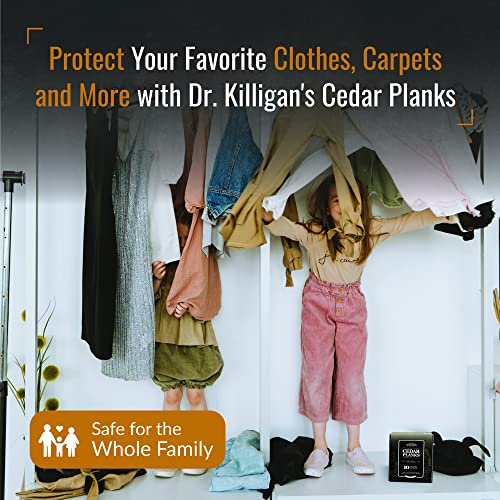 Dr. Killigan's Cedarwood Planks - Cedar Blocks for Clothes Storage, Great Alternative to Moth Balls for Closet, Drawer Deodorizer, Sustainably Harvested in USA (10-Pack) - Image 5
