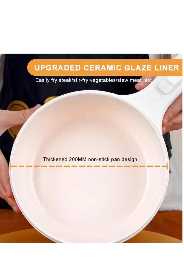 TIGER طباخ كهربائي محمول متعدد الوظائف مع بطانة داخلية غير لاصقة للاستخدام المنزلي والخارجي والمكتبي، طباخ أرز صغير - Image 2