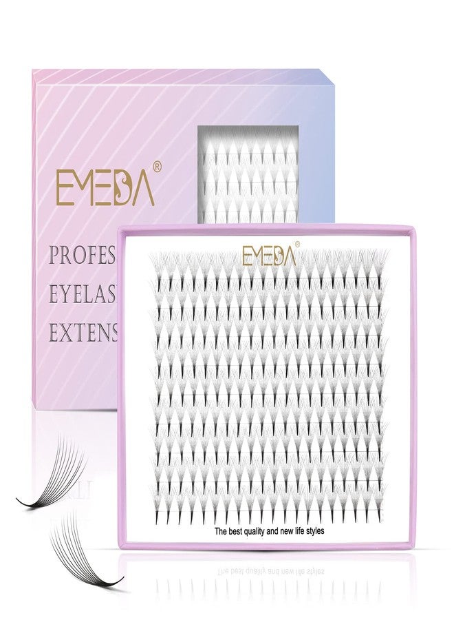 EMEDA 180 Fans Premade Fans Eyelash Extensions Thin Base 10D Stable D Curl Pointy Base Premade Lash Extensions Fans Pre Fanned Volume Lash Extensions (10D 0.07 D 10mm) - Image 1