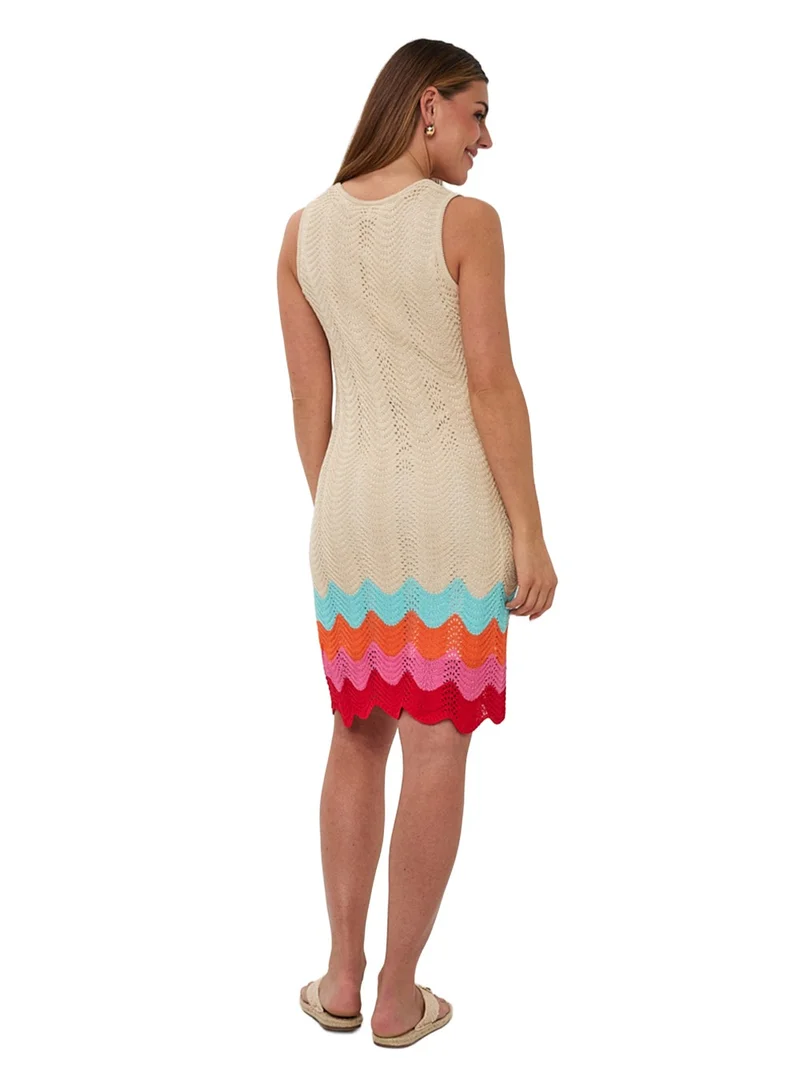 قرش Esqualo Dress Zig Zag Multi Color