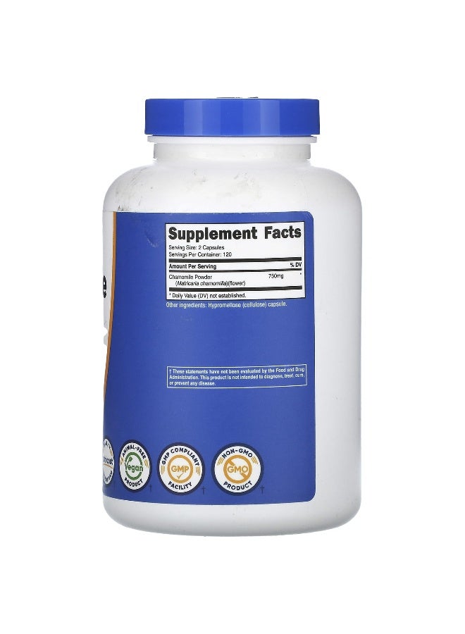 Nutricost, Chamomile, 750 mg , 240 Capsules (375 mg per Capsule) (Packaging may vary) - Image 2