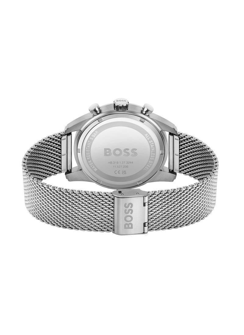 HUGO BOSS Men's Chronograph Round Shape Stainless Steel Wrist Watch 1513938 - 44 Mm  - Image 3