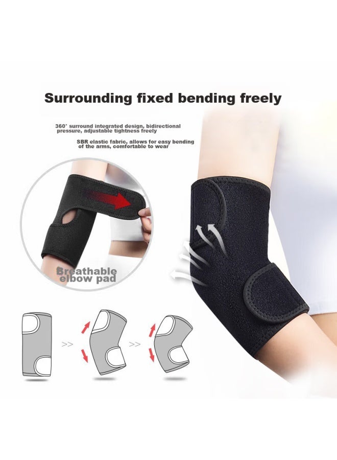 NAILEKESI N Nailekesi Mugwort Self-heating Warm Elbow Brace, Elbow Joint Protection Sleeve For Men And Women, Tennis Elbow Specialized Arm Guard, One Pair - Image 3