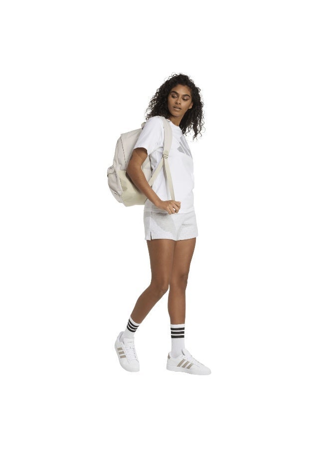 Adidas W C Hol Met T White Graphic Tee (Short Sleeve) T-Shirts For Women - Image 4