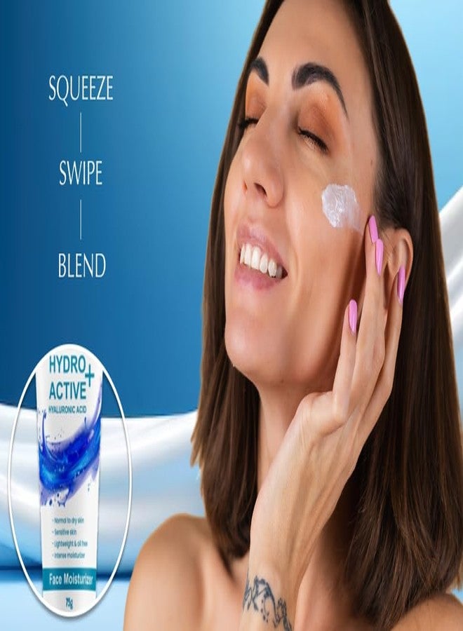 Siso Hydro Active+ Face Moisturizing Cream 75g | Vitamin B5, Hyaluronic Acid, Shea Butter & Glycerin | Deep Hydration & Non-Greasy Formula | Dry to Normal skin | For All Skin Types - Image 2