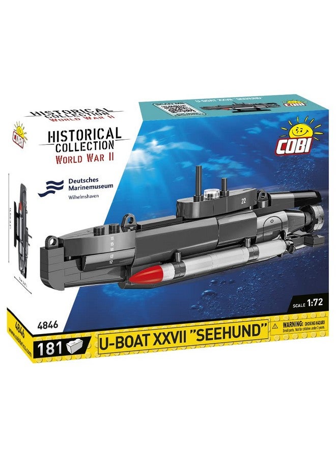 COBI Historical Collection WWII DEUTSCHES MARINEMUSEUM U-Boat XXVII SEEHUND Submarine, Navy - Image 1