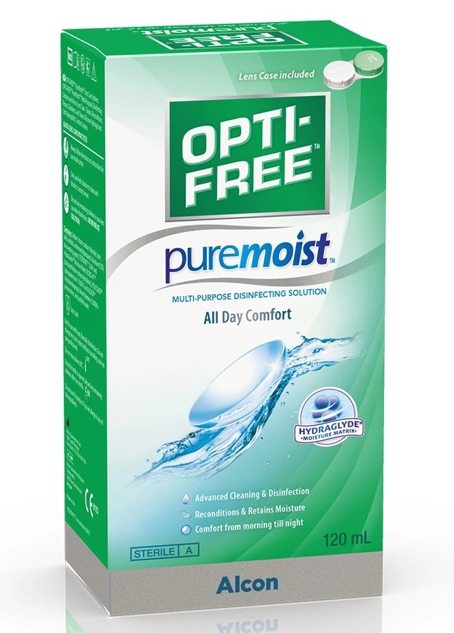 بيور مويست محلول عدسات مطهّر متعدد الأغراض 120 مل