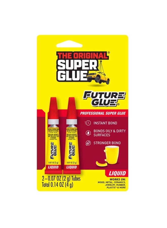 Super Glue 2-Piece Future Super Strength All Purpose Liquid Glue Clear 2g 11710112 - Image 1