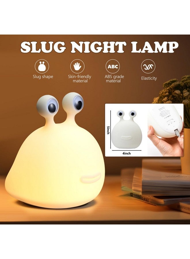 Seenelling مصباح الليل الحلزوني المتوهج مع لمسة لا تزعجني هدية مصباح الحلزون لتزيين الفصول الدراسية والطلاب ومستلزمات العودة إلى المدرسة - Image 2