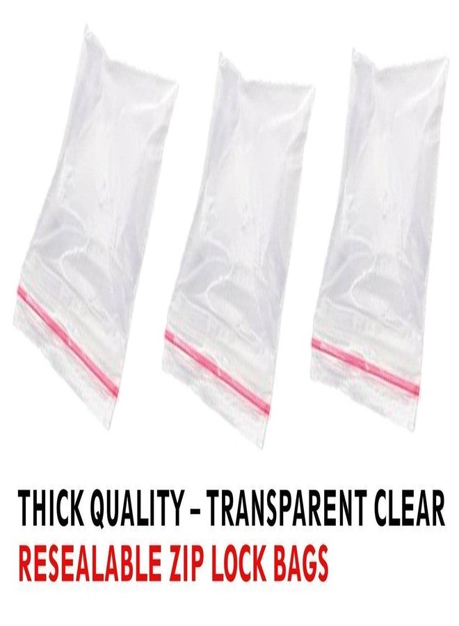 DMS RETAIL Plastic Transparent Zip Lock Bags 10X13 Inches -Pack of 15-Resealable Plastic bags - Image 2