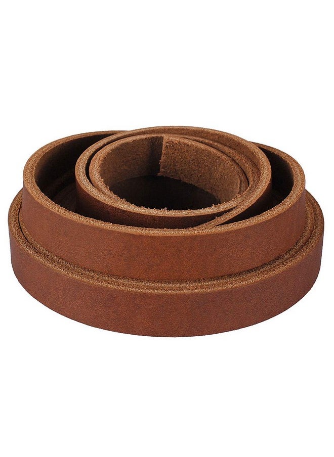 LolliBeads - (Tm) Genuine Leather Strap Leather Strip 1/2 Inch Wide And 72 Inches Long Brown - Image 1