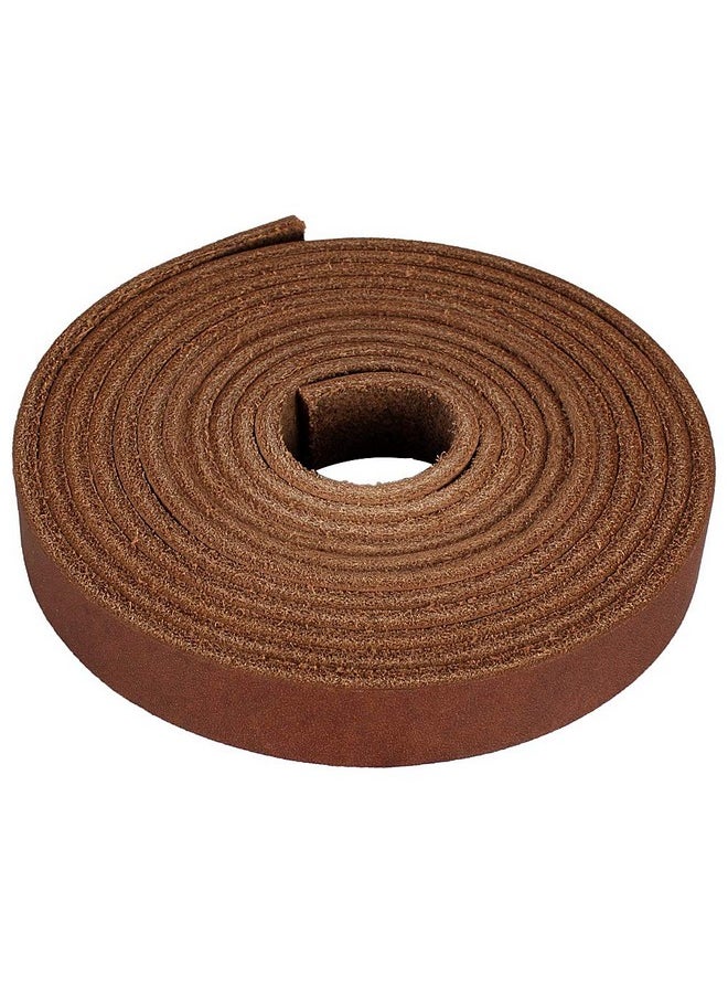 LolliBeads - (Tm) Genuine Leather Strap Leather Strip 1/2 Inch Wide And 72 Inches Long Brown - Image 1