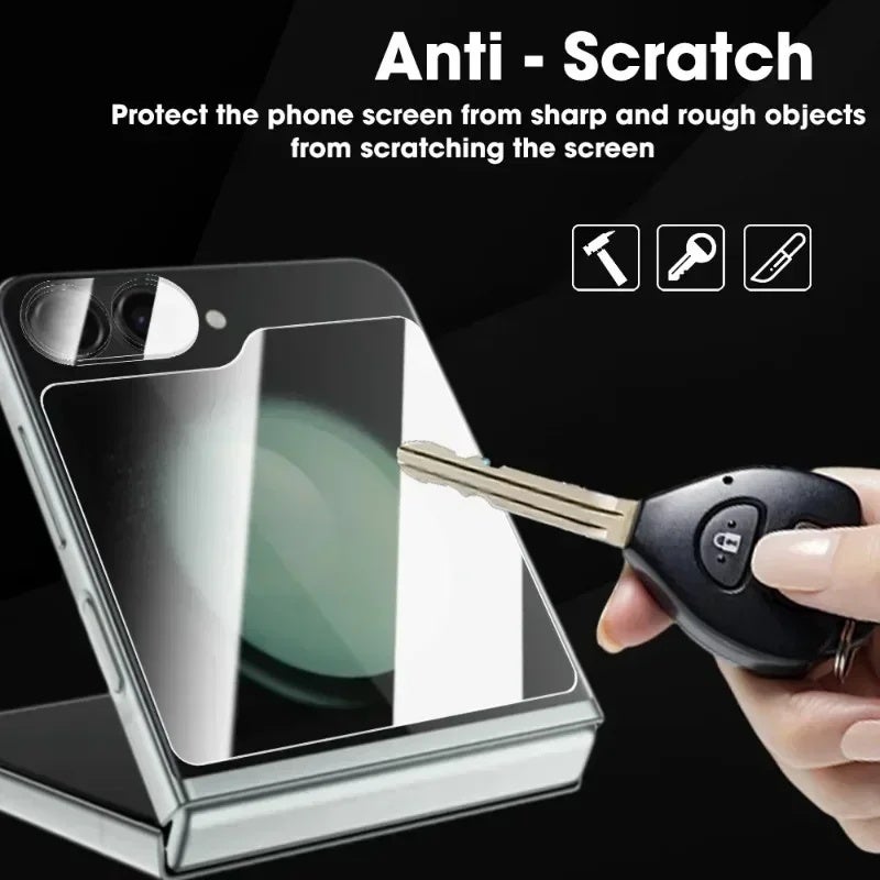 9 In 1 Screen Protector For Samsung Galaxy Z Flip 6 Inner Hydrogel Film Rear Lens Screen Tempered Glass for Samsung ZFlip6 Flip5 - Image 4