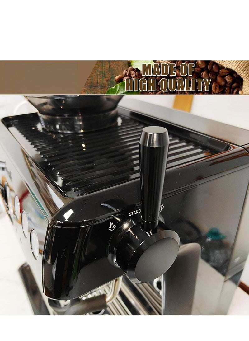 SYOSI - ذراع بخار بديل، متوافق مع ماكينة Breville Barista Express Series 870/875/876 | مصنوع من سبائك الألومنيوم، مصقول جيدًا (أسود) - Image 1