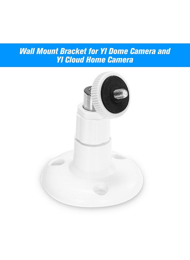 Generic - Home Camera Wall Mounted Bracket Holder, Full Install Kit, Height and Angle Adjustment, for YI Home Security Cameras, White - Image 1