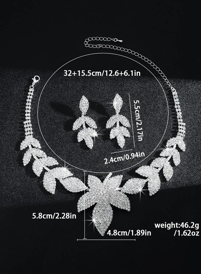 Take Two Pack of 2 - Rhinestone Necklace and Earrings