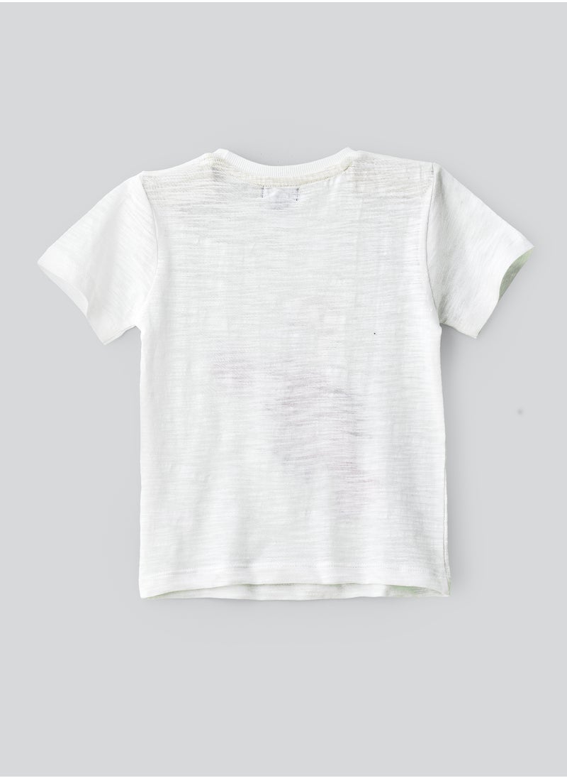 JAM Boys' White Lobster Graphic Cotton T-Shirt  - Image 2