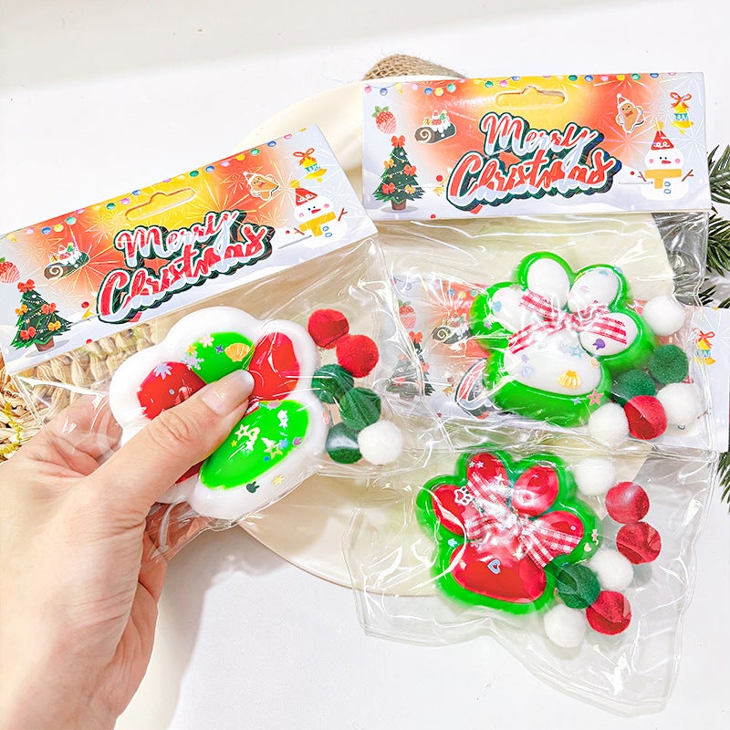 Christmas Cat Paw Squishy Stress Relief Toy - Image 3