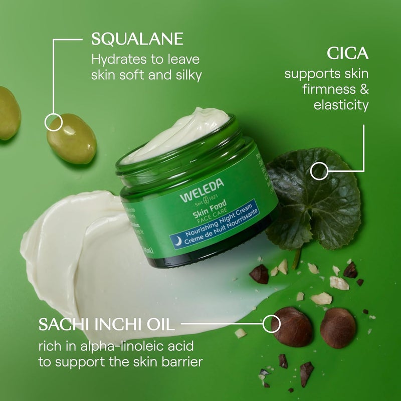 Weleda Skin Food Face Care Nourishing Night Cream, 1.3 Fluid Ounce, Plant Rich Moisturizer with Sacha Inchi Oil, Cica and Squalane - Image 5