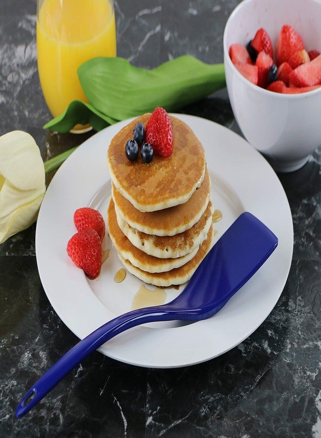 Reston Lloyd 100% Melamine Kitchen Utensil Set, Non Scratching Ladle, Spoon, Slotted Spoon & Spatula, Easy To Hold, Set of 4, Indigo - Image 5