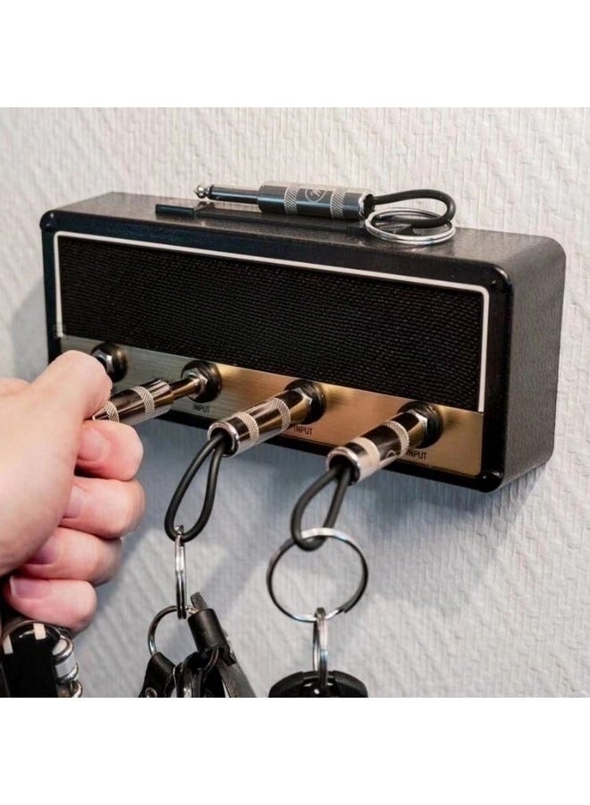 Wall-Mounted Key Storage Box with 4 Key Chains, Creative Gift Key Storage Case - Image 1