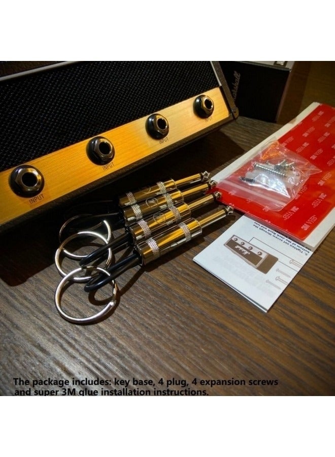 Wall-Mounted Key Storage Box with 4 Key Chains, Creative Gift Key Storage Case - Image 5