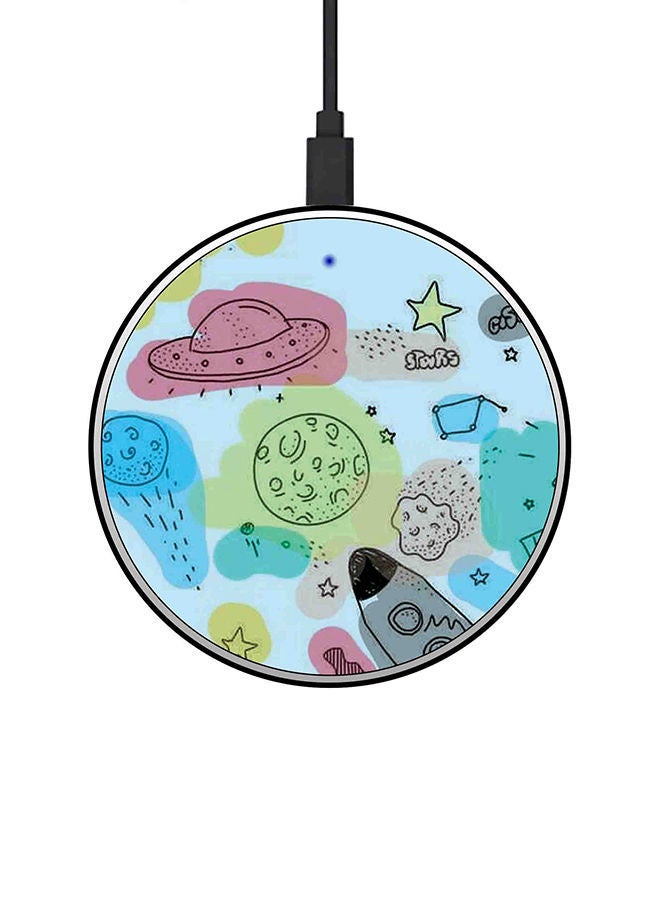 NIBEMINENT 15W Ultra Slim Fast Wireless Charger Multicolour - Image 1