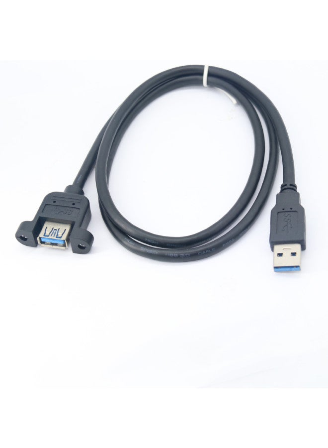 Usb3.0 Extension Line 0.3-5 M High Speed Male-to-Female 3.0 Data Line Blue A Male-to-A Female USB Line AM AF-Color:Black-Line Length:5m - Image 2