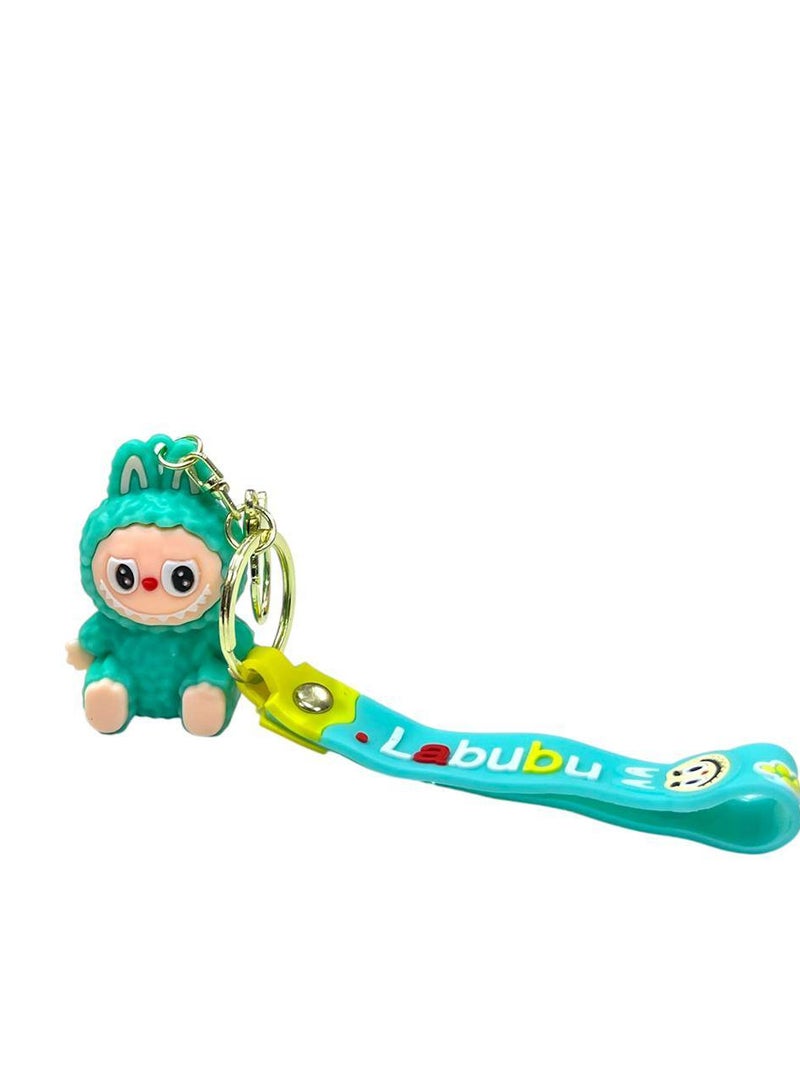 Labubu Keychain – Cute Cartoon Design 💙🔑 A distinctive keychain featuring the popular Labubu character, made of soft, high-quality silicone, with an attractive design and bright colors. Perfect as a keychain or bag decoration, it makes a cute and practical gift that adds a touch of fun to your everyday items!