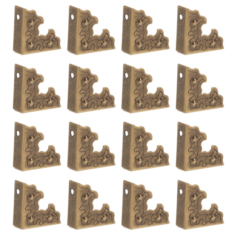 100pcs Photo Edge Protector - Metal Corner Guard Vintage Picture Frame Edge Protectors Triangle Decorative For Album Furniture - Image 1