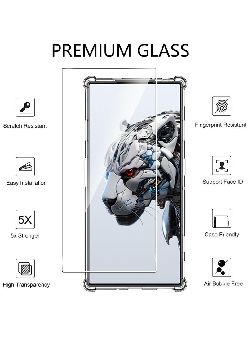 SYOSI Red Magic 8S Pro Pro+ Case and Screen Protector, Clear Cover for Nubia Redmagic 8S Pro Pro+, 9H Hardness,Anti-Scratch, Anti-Fingerprint,Shock-Absorption - Image 2