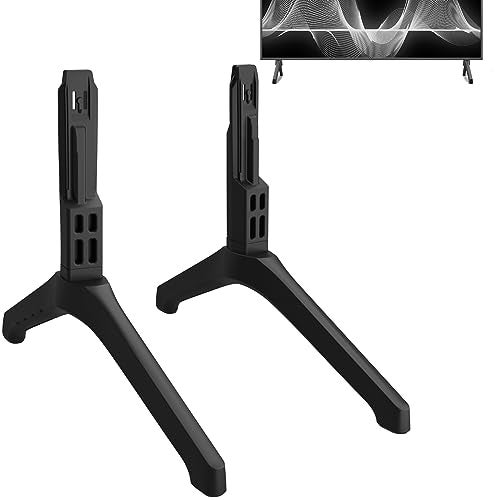 Maozhren Base Stand for Samsung TV Legs Only for UN50TU7000BXZA UN50TU700DFXZA UN50TU8000FXZA LH50BETHLGFXZA BN9650859A BN6318575X019 BN96N50856C with NonSlip Feet Black - Image 1