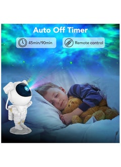 توبيب جهاز عرض الفضاء Tobeape®Star Galaxy Night Light Space لرواد الفضاء، مصباح سقف LED رائد الفضاءمع سديم نجمي، مؤقت وجهاز تحكم عن بعد، ديكور جمالي لغرفة الأطفال  - Image 3