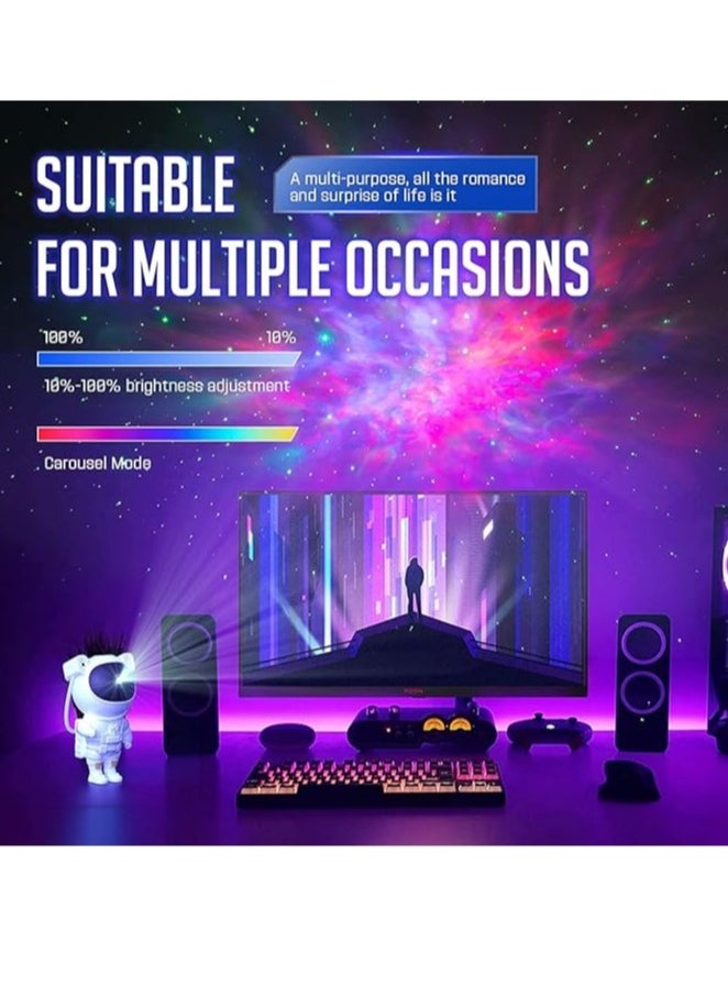 Tobeape - Tobeape®Star Projector Galaxy Night Light Space Projector For Astronauts, Led Ceiling Light With Star Nebula, Timer And Remote Control, Aesthetic Decor For Children'S Room - Image 1