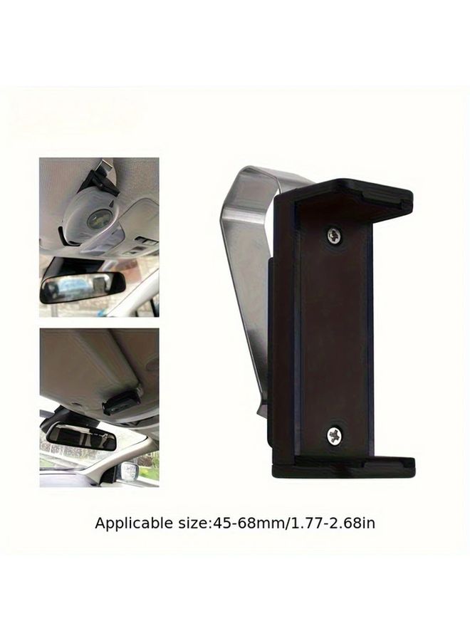 Universal Black Car Sun Visor Clip Holder For Garage Remote Keys Adjustable - Image 3